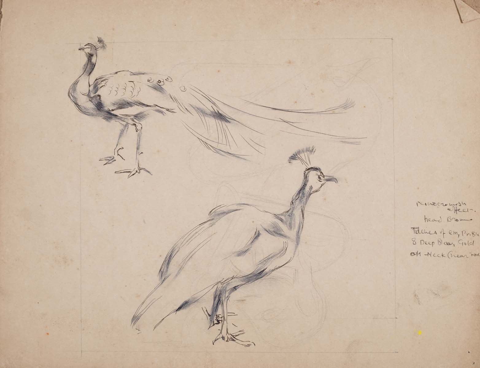 Bhanu Rajopadhye Athaiya (1929) - UNITITLED (Studies)