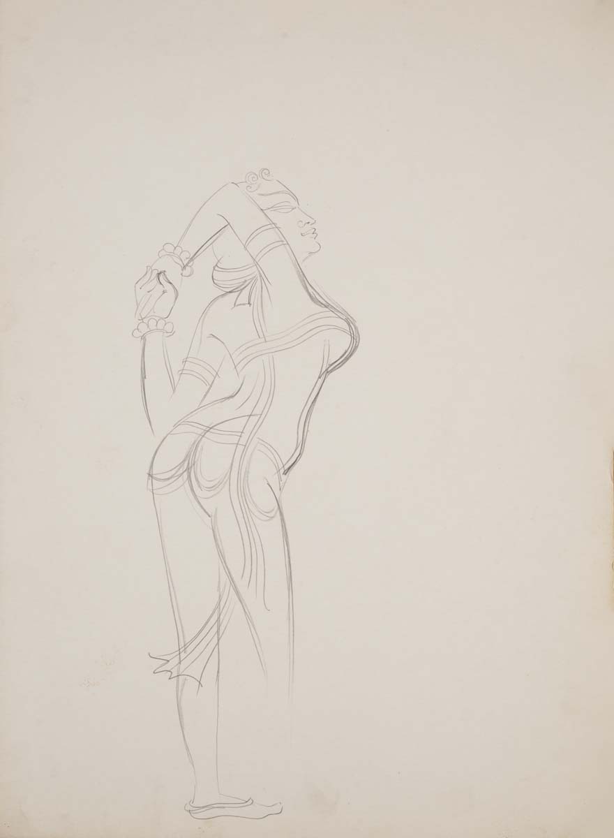 Bhanu Rajopadhye Athaiya (1929) - UNITITLED (Temple Sketches)