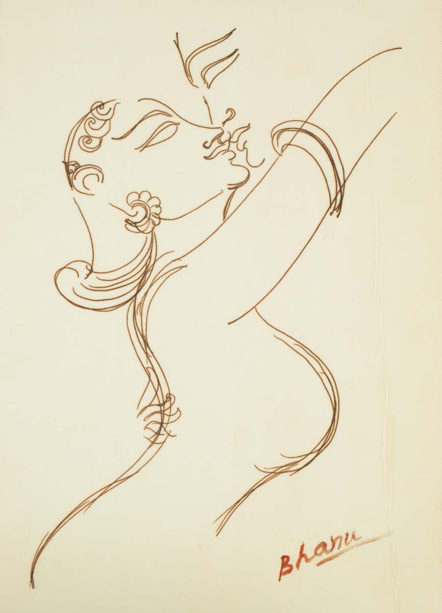 Bhanu Rajopadhye Athaiya (1929) - UNITITLED (Temple Sketches)