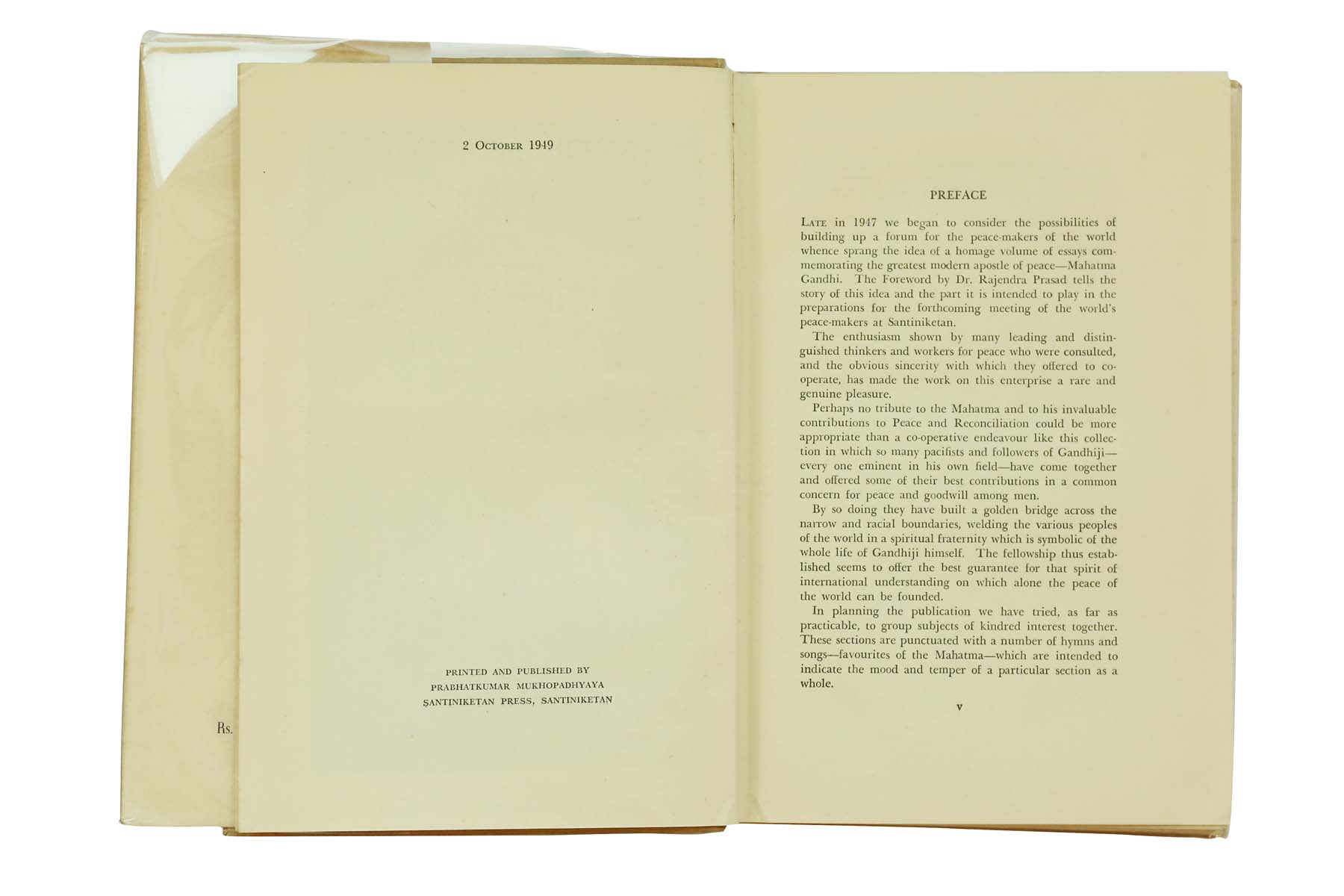 The Visva- Bharati Quarterly Santiniketan - GANDHI MEMORIAL PEACE NUMBER (1949)