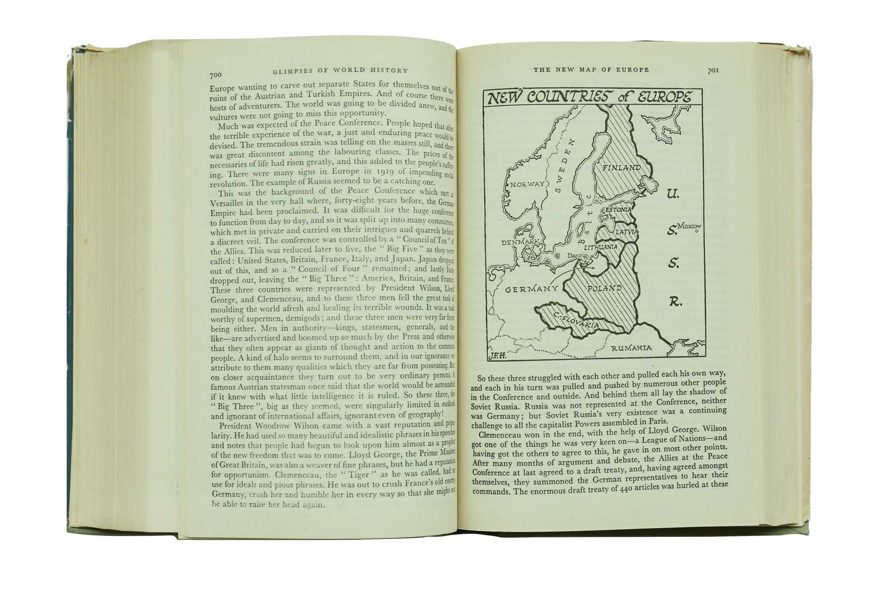 Jawaharlal Nehru - GLIMPESES OF WORLD HISTORY (SIGNED BY INDIRA GANDHI) (1934)