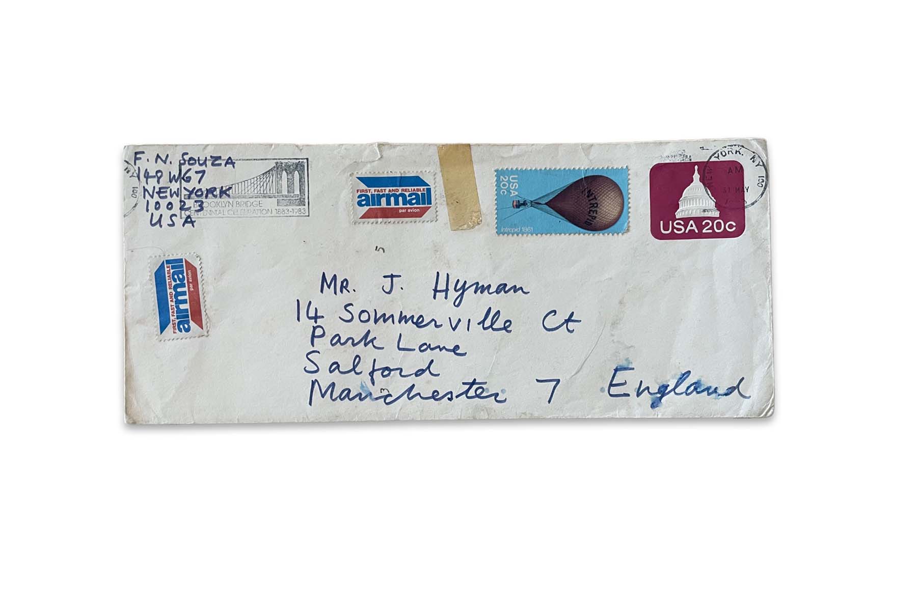 Francis Newton Souza (1924 - 2002) - LETTERS (1988)