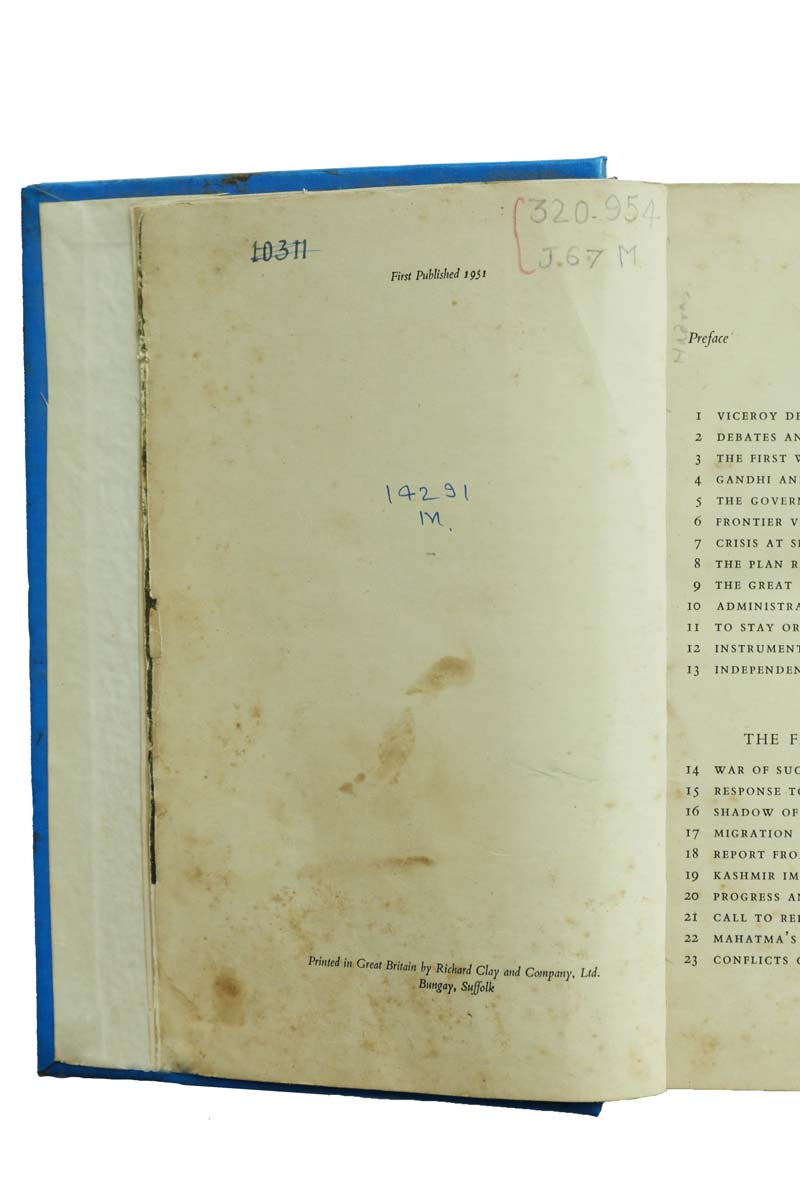 Alan Campbell Johnson - MISSION WITH MOUNTBATTEN (1951)