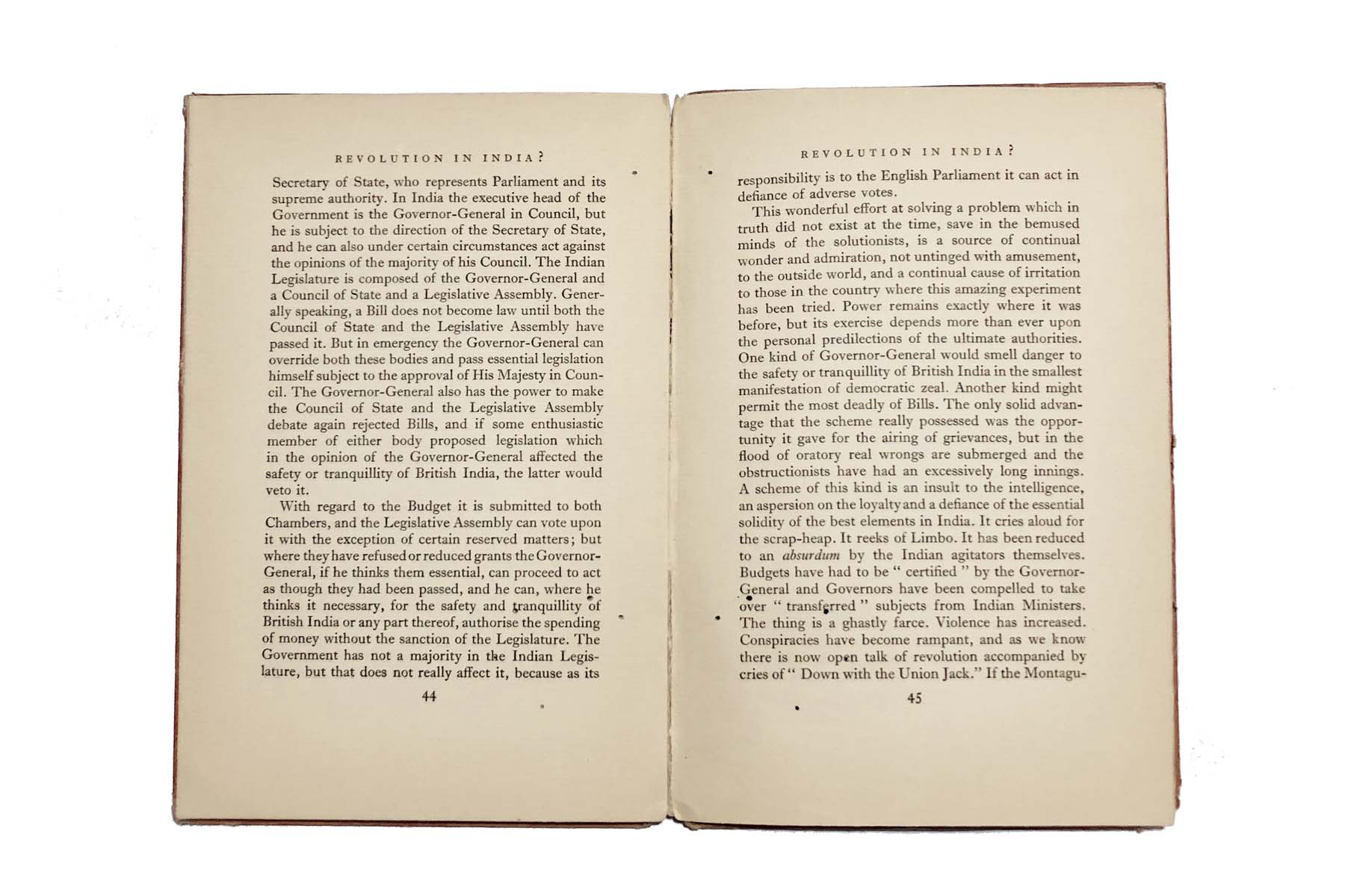 John Delbridge - REVOLUTION IN INDIA? (1930)