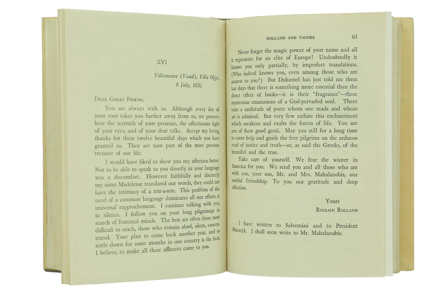 Alex Aronson and Krishna Kripalani - ROLLAND AND TAGORE (1945)