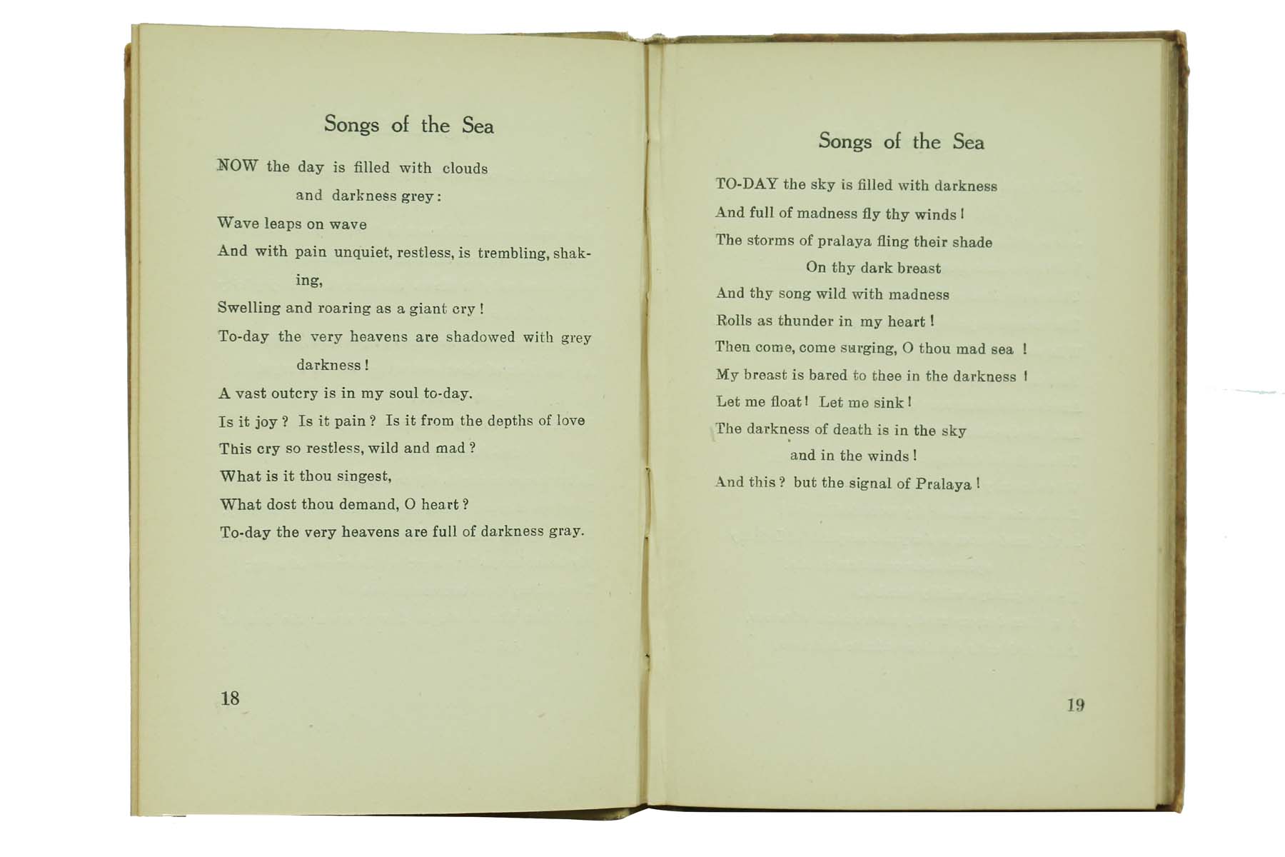 C. R.  Das and Aurobindo Ghose - SONGS OF THE SEA (1920)