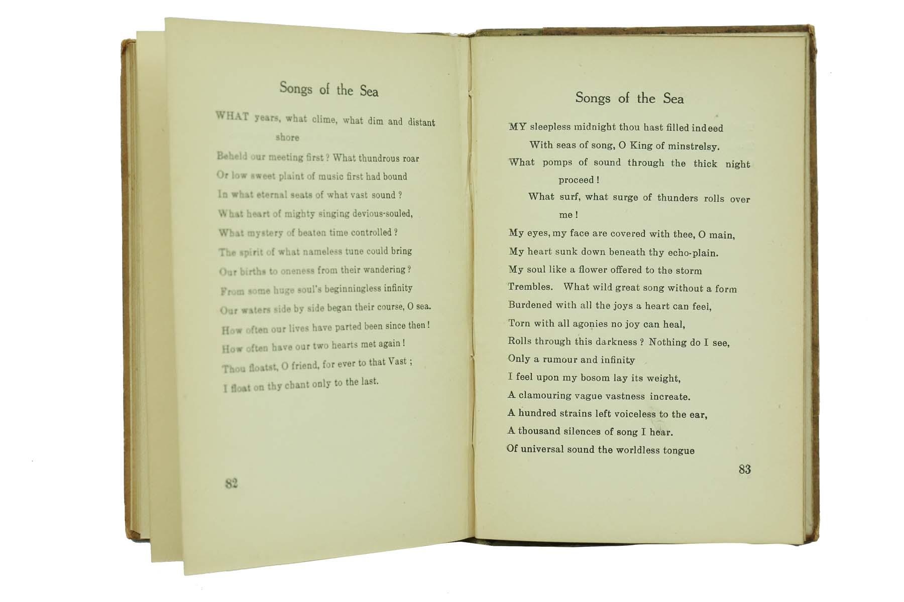 C. R.  Das and Aurobindo Ghose - SONGS OF THE SEA (1920)