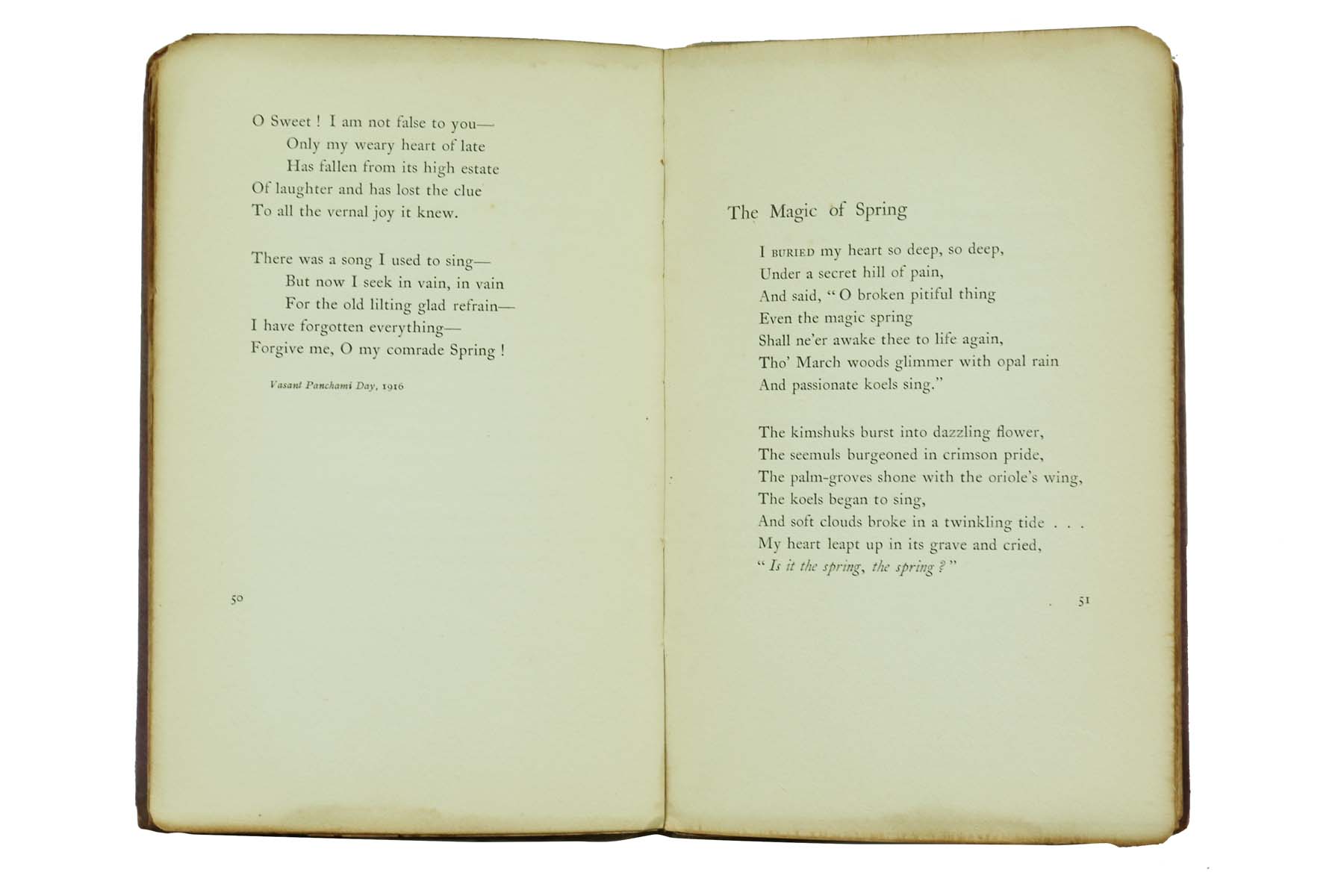 Sarojini Naidu - THE BROKEN WING (1917)