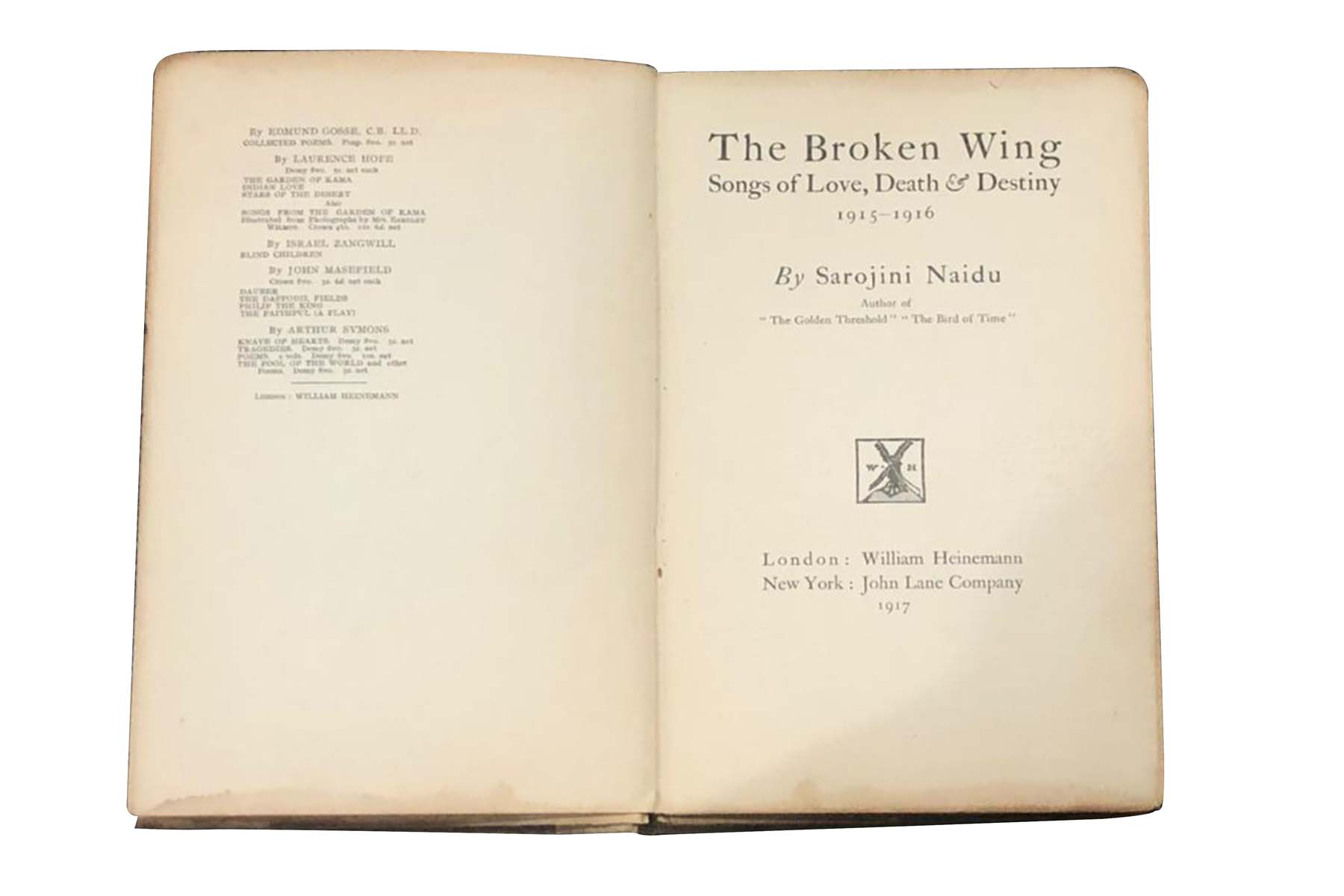 Sarojini Naidu - THE BROKEN WING (1917)