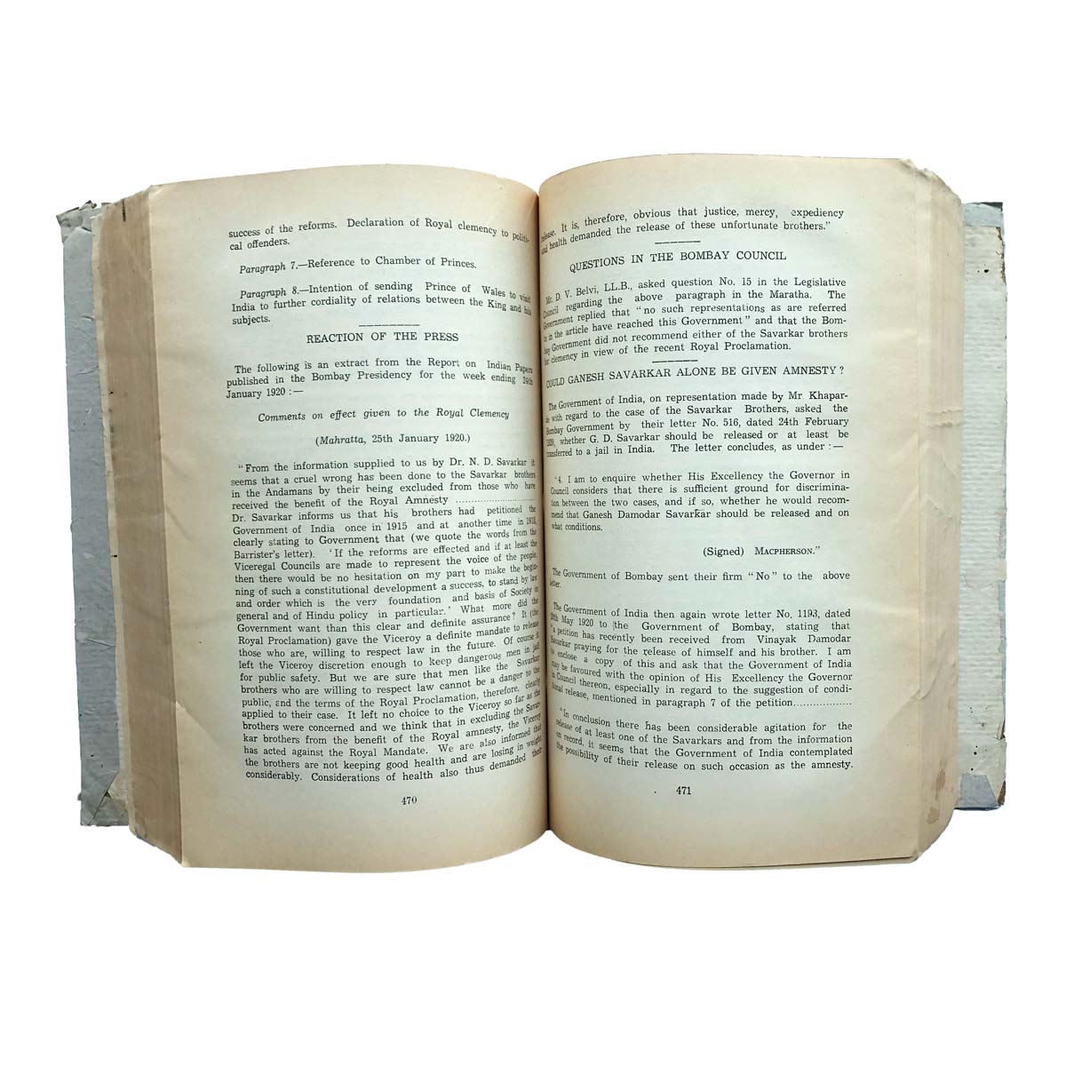 Bombay Government Records - A HISTORY OF THE FREEDOM MOVEMENT IN INDIA 1885-1920 (1958)