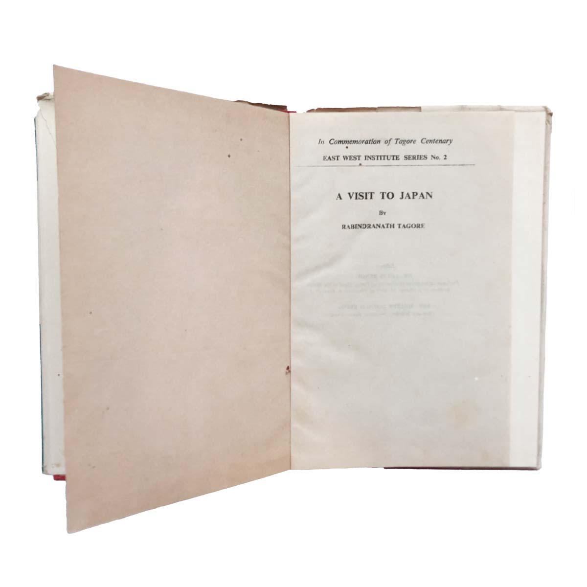 Rabindranath Tagore - A VISIT TO JAPAN (1961)