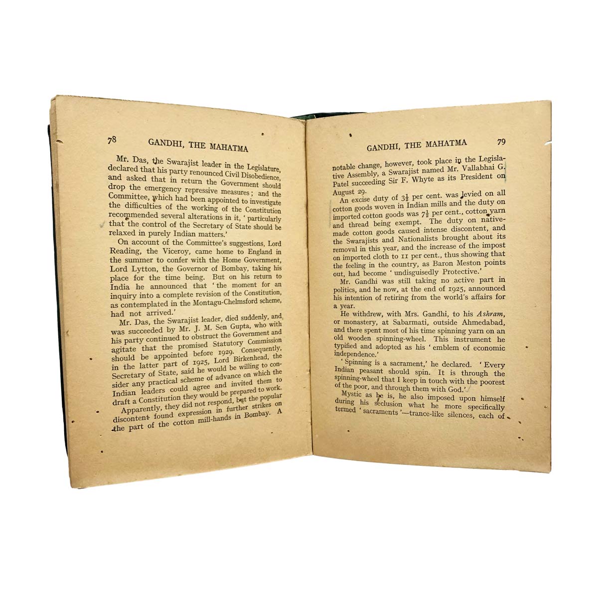 J.G.Rowe - GANDHI THE MAHATMA (1931)