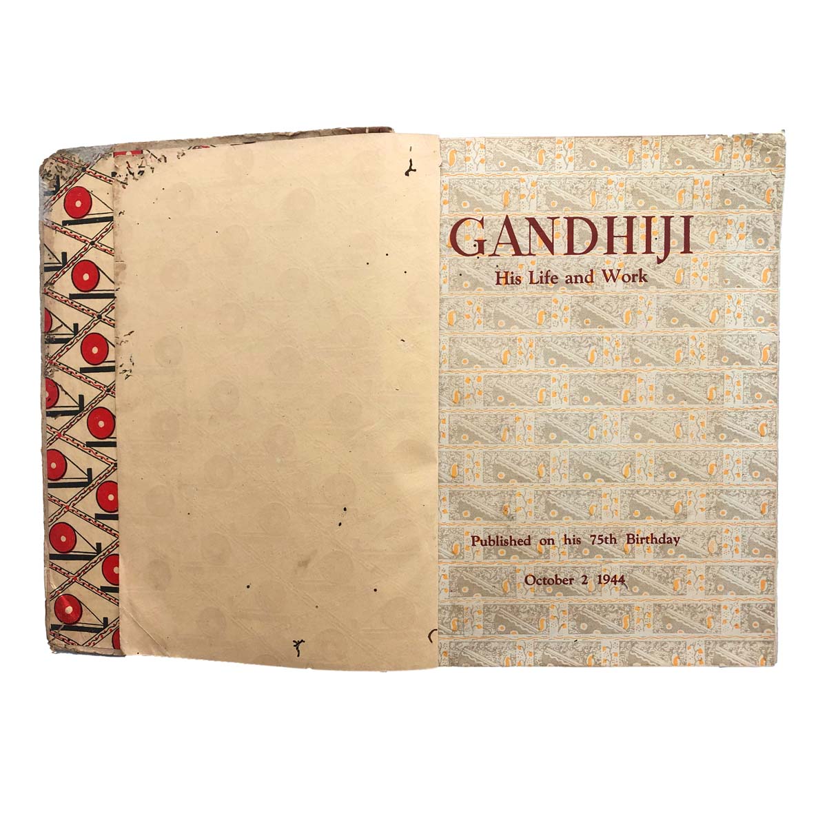 Edited by D.G.Tendulkar M.Chalpati Raw ECT - GANDHIJI HIS LIFE AND WORK (1944)