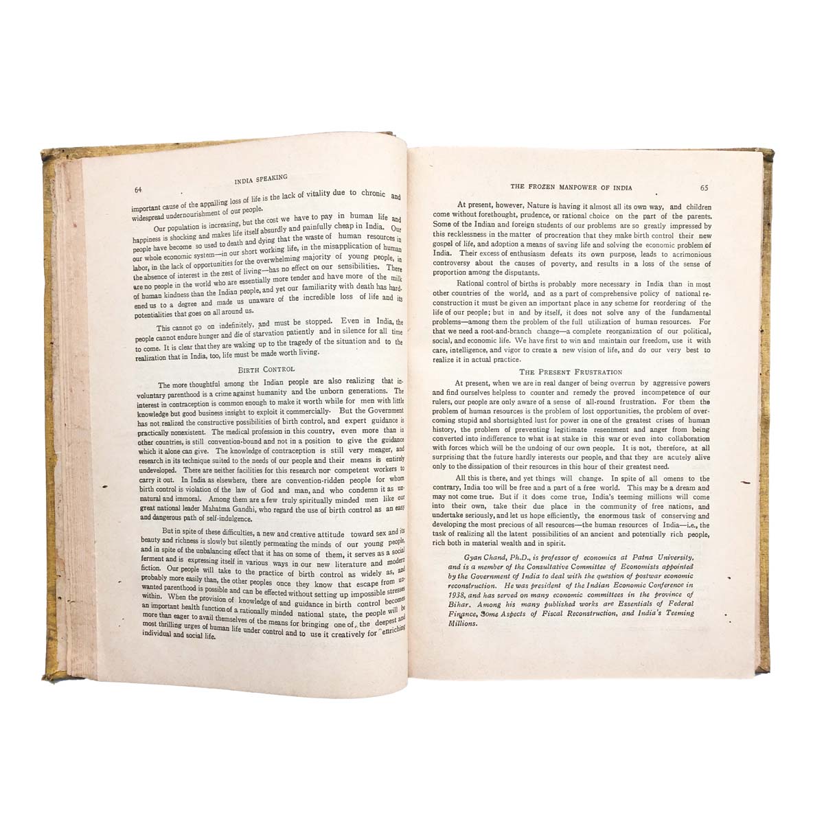 Editor Manilal B.Nanavati & C.N.Vakil - INDIA SPEAKING (1945)