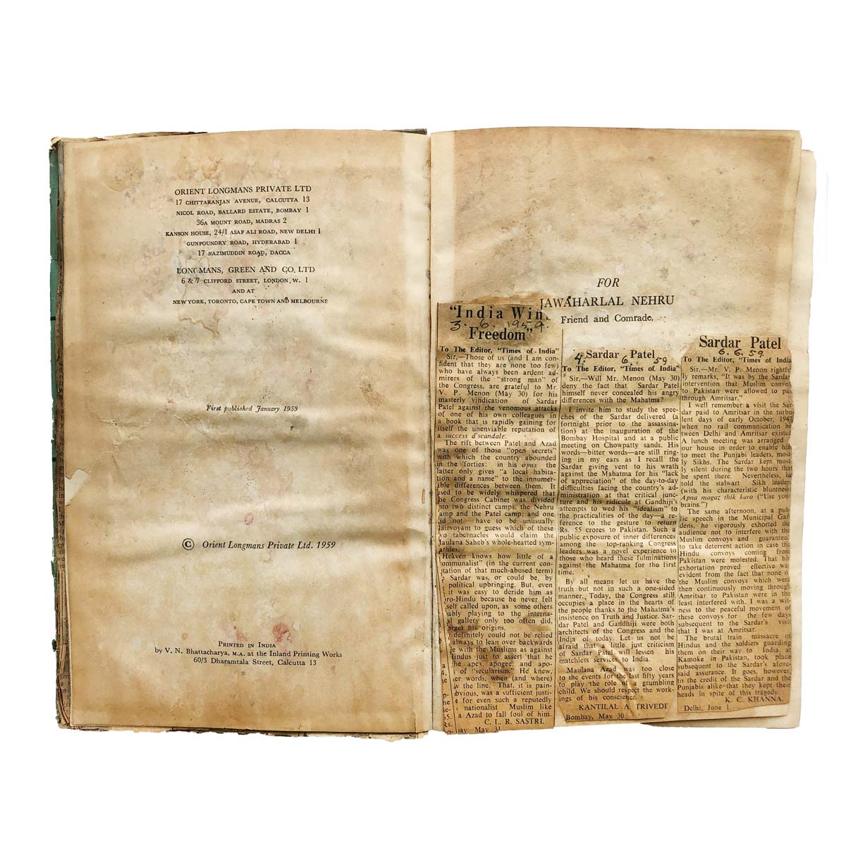 Maulana Azad - INDIA WINS FREEDOM (1959)