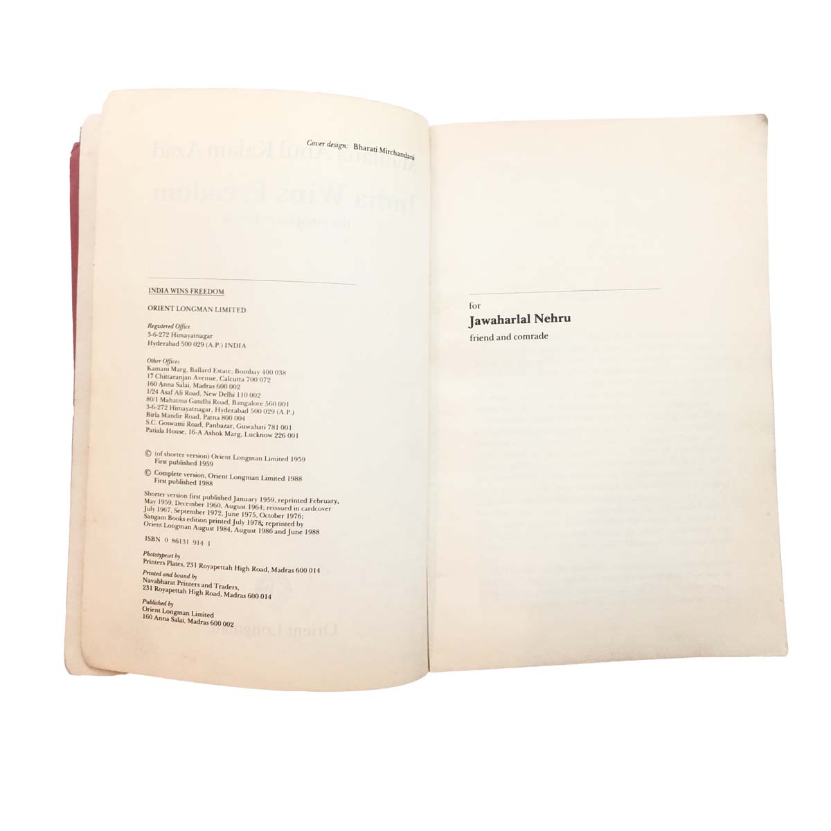 Maulana Abul Kalam Azad - INDIA WINS FREEDOM: THE COMPLETE VERSION (1988)