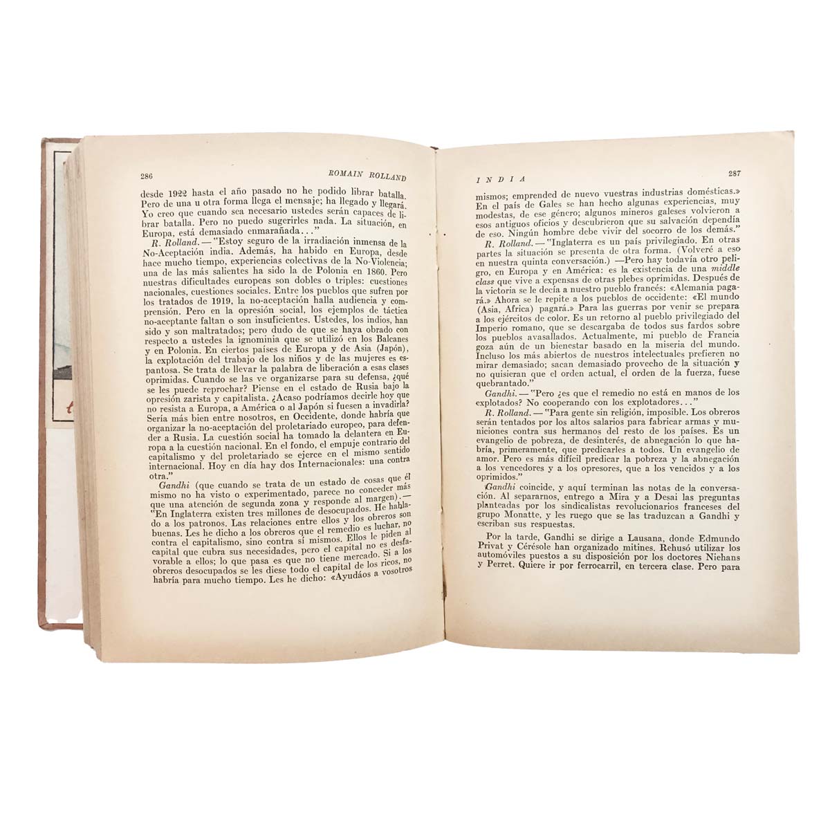 Romain Rolland - INDIAN DIARIO 1915-1943 TAGORE GANDHI NEHRU Y LOS PROBLEMAS HINDUES (1953)