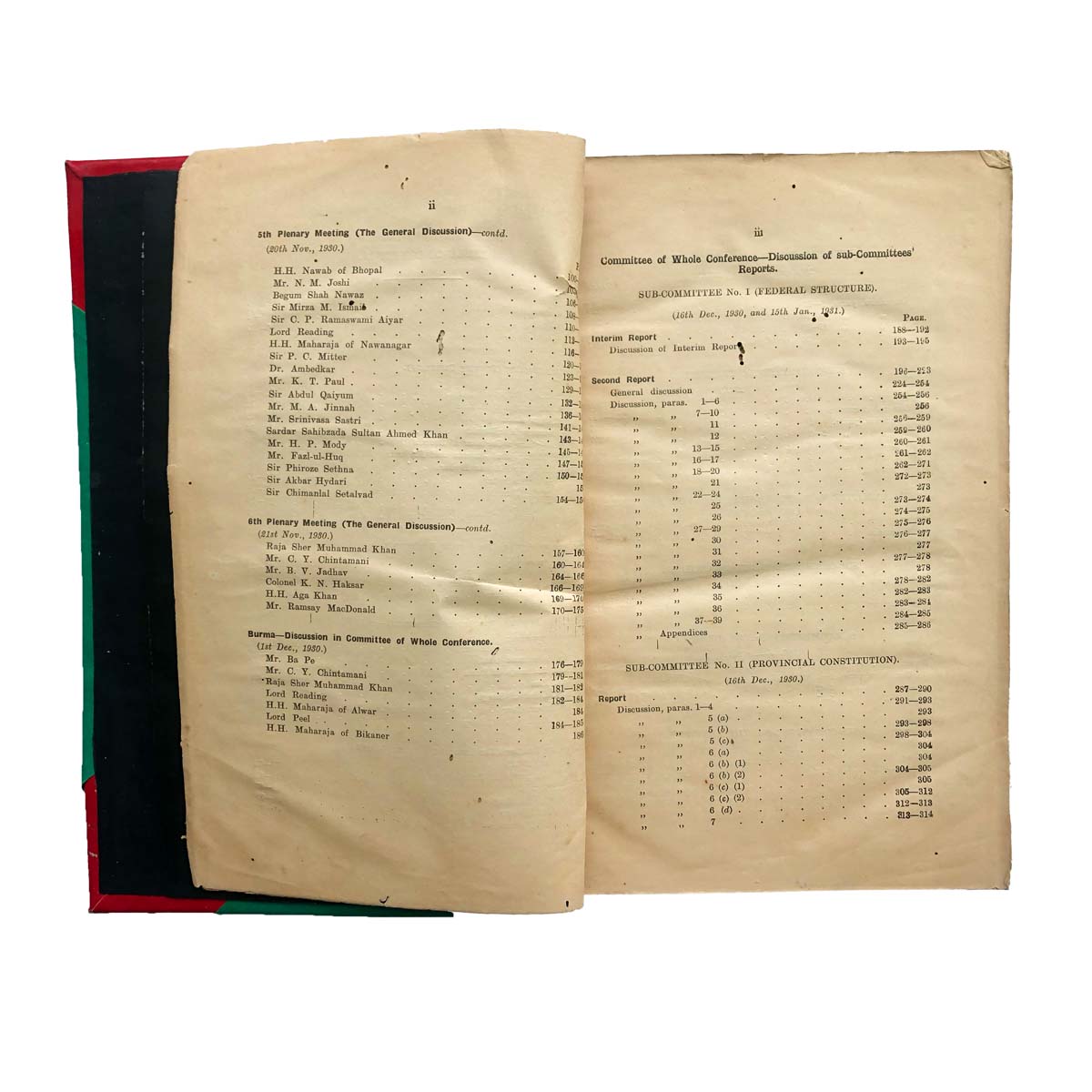 Various - INDIAN ROUND TABLE CONFERENCE 1930 - 1931 (1931)