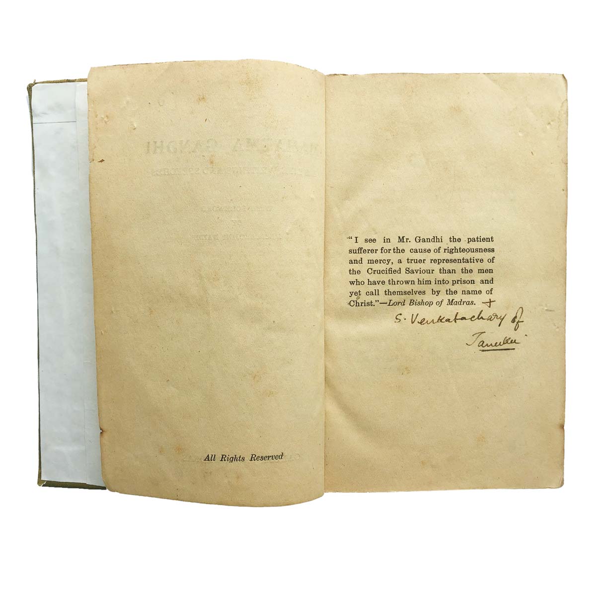 M.K Gandhi - MAHATMA GANDHI HIS LIFE, WRITINGS AND SPEECHES (1917)