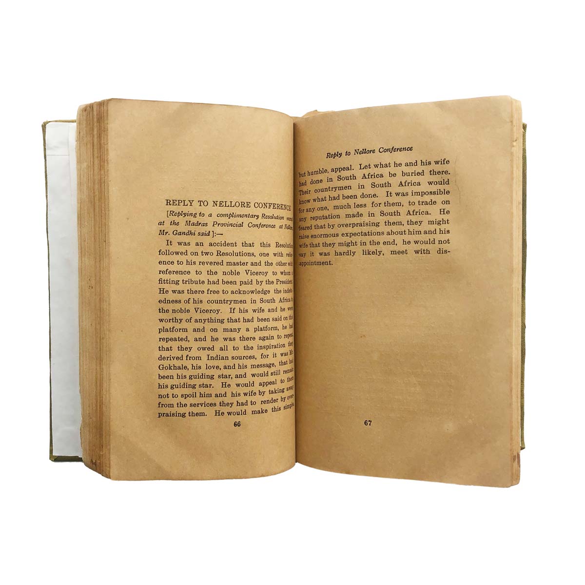 M.K Gandhi - MAHATMA GANDHI HIS LIFE, WRITINGS AND SPEECHES (1917)