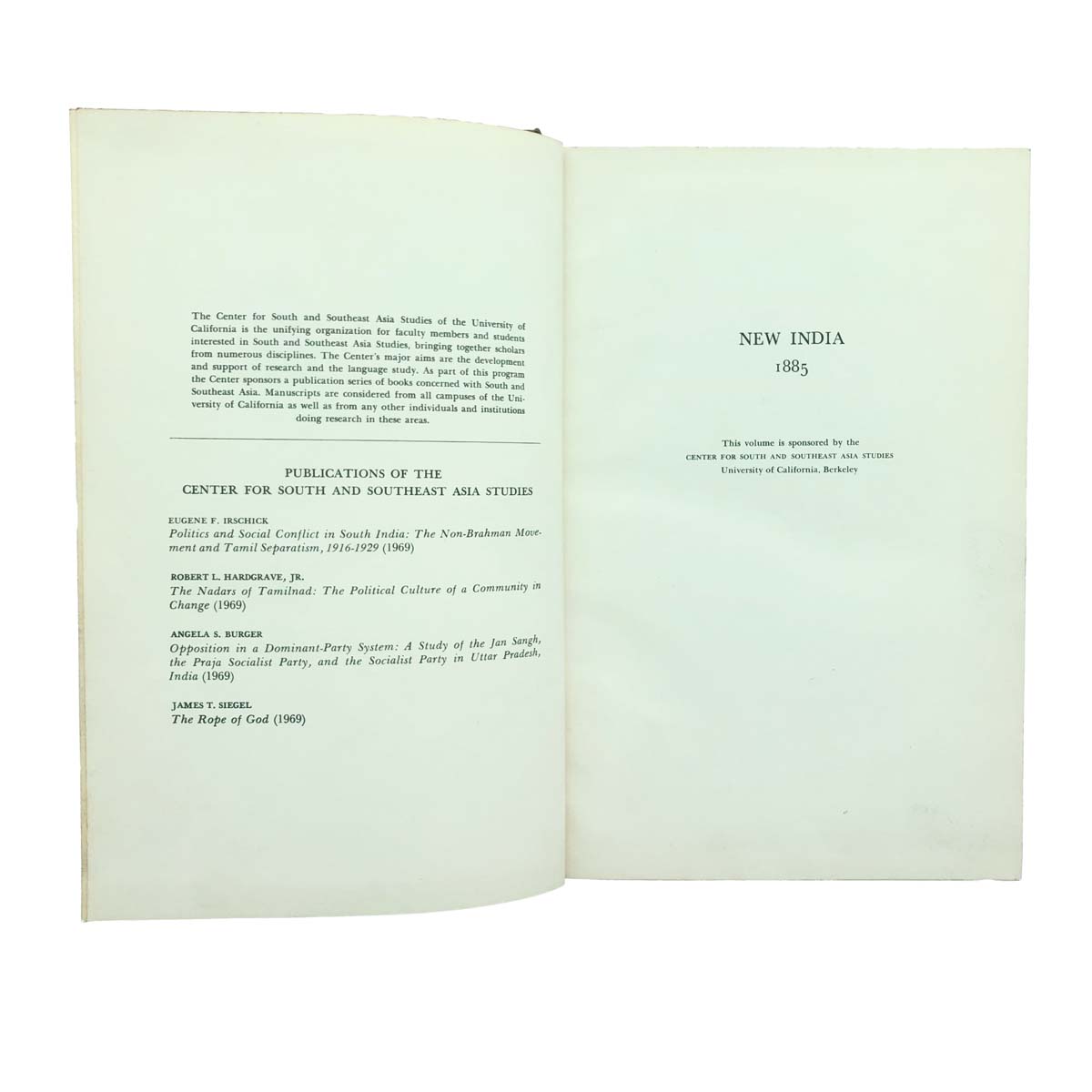 Briton Martin - NEW INDIA, 1885 (1969)