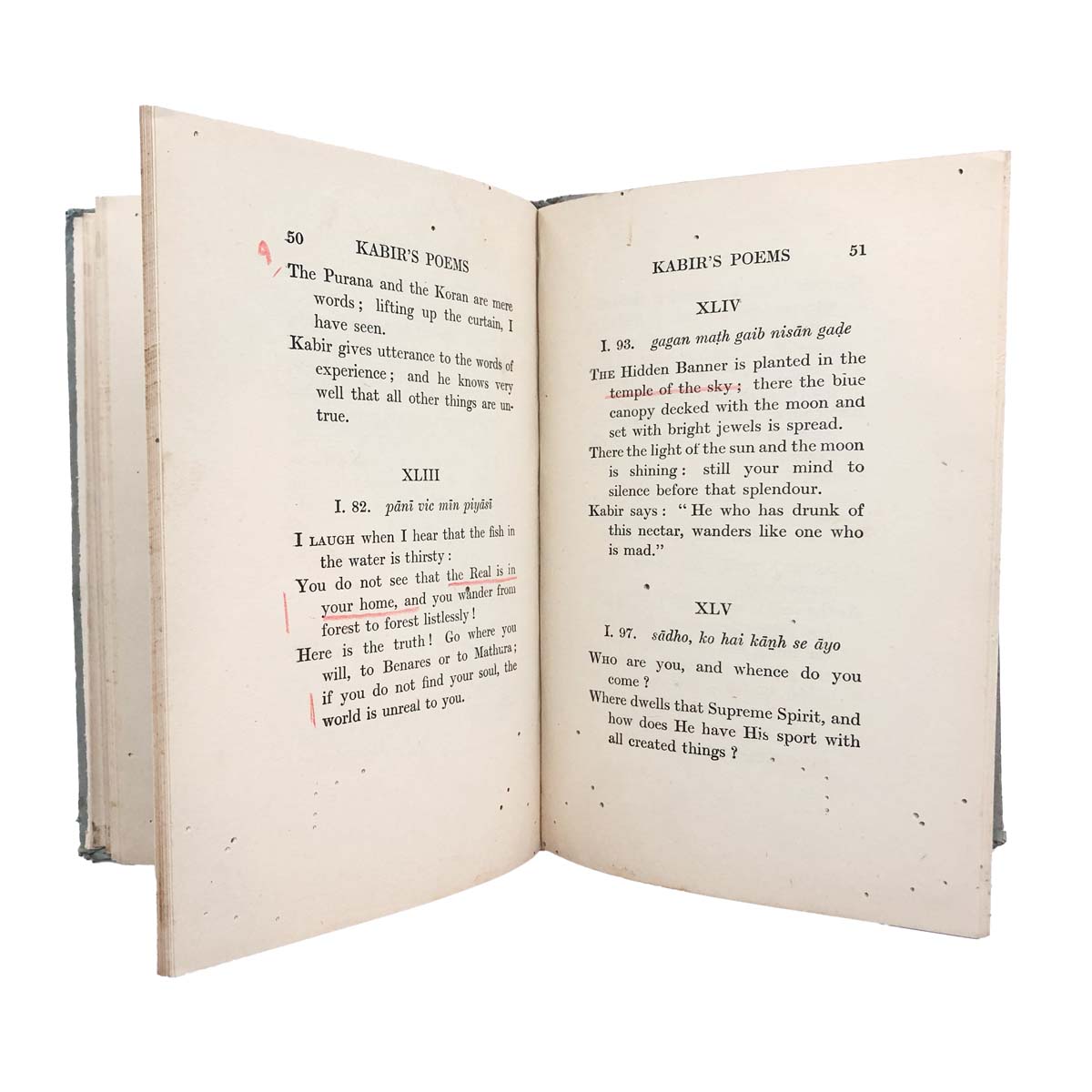 Rabindranath Tagore - ONE HUNDRED POEMS OF KABIR (1943)