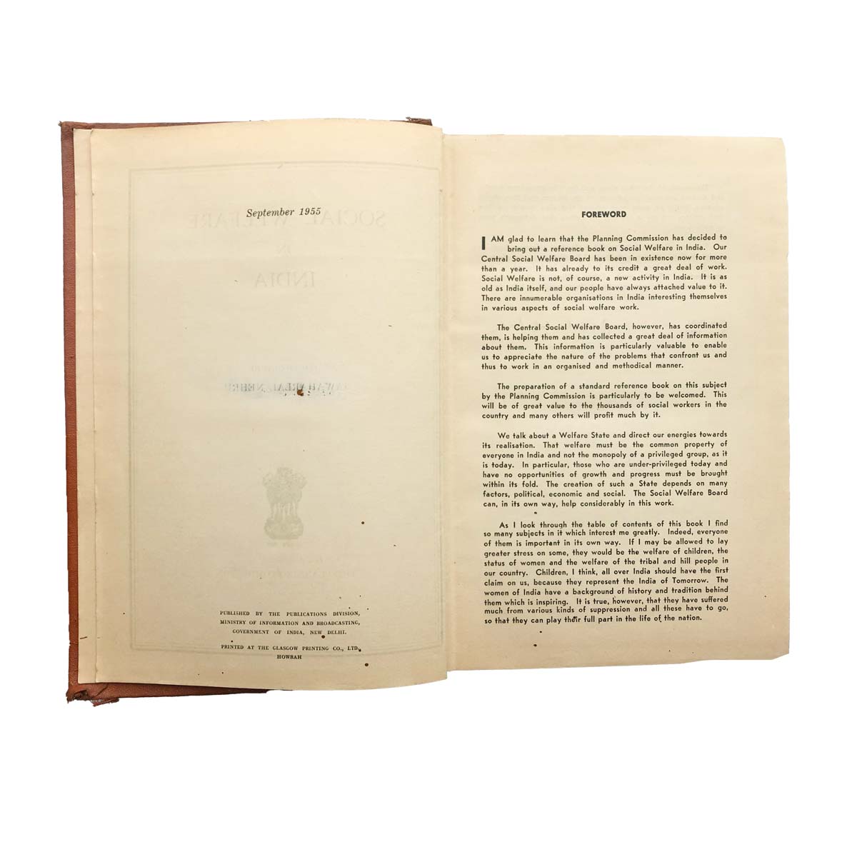 Multiple Authors - SOCIAL WELFARE IN INDIA (1955)