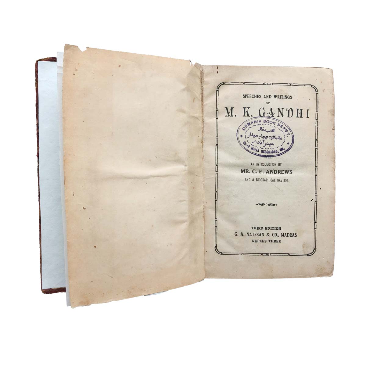 M.K Gandhi - SPEECHES AND WRITINGS OF M.K GANDHI (1922)