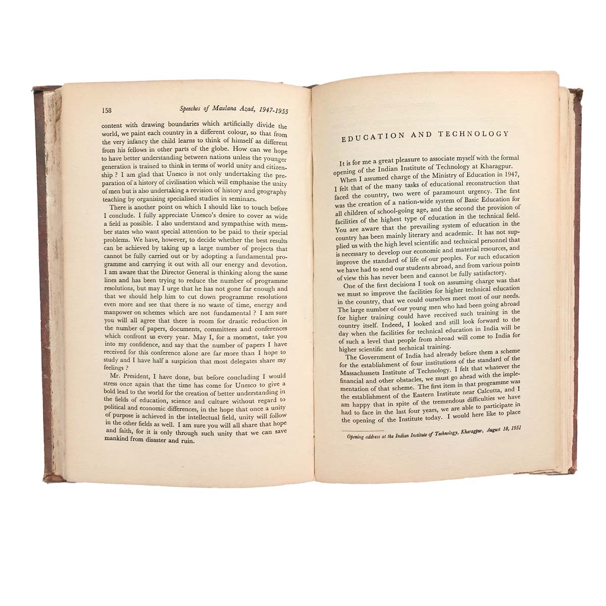 Maulana Azad - SPEECHES OF MAULANA AZAD 1947-1955 (1956)