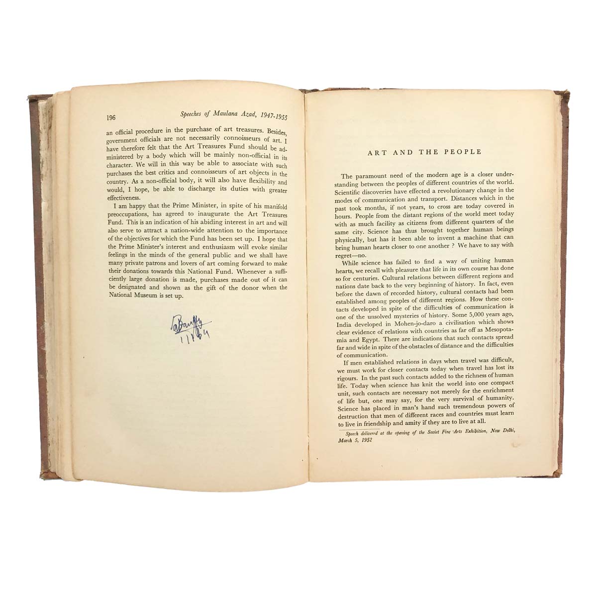 Maulana Azad - SPEECHES OF MAULANA AZAD 1947-1955 (1956)