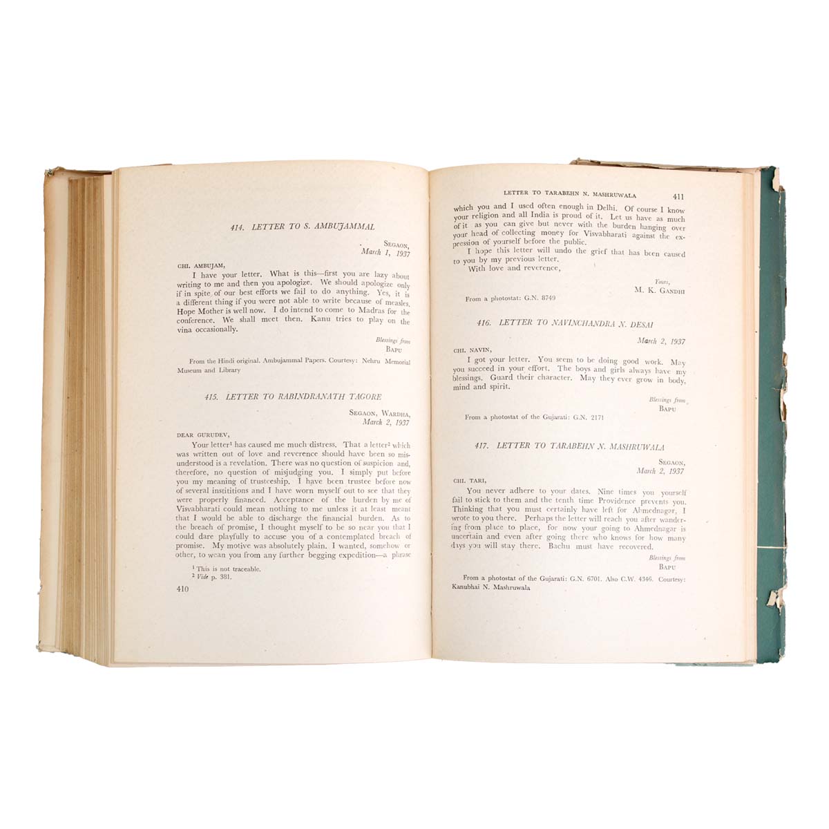 M.K Gandhi - THE COLLECTED WORKS OF MAHATMA GANDHI (Circa 1960)