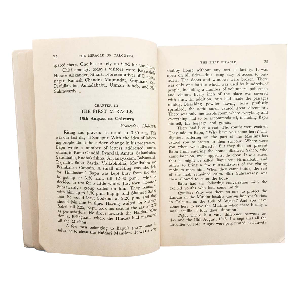 Manubehn Gandhi - THE MIRACLE OF CALCUTTA (1959)