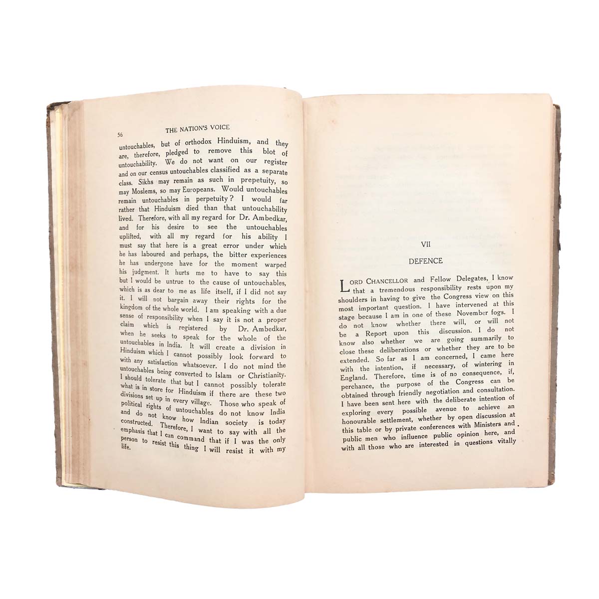 Edited by C.Rajagopalachar & J.C.Kumarappa - THE NATION'S VOICE (1932)