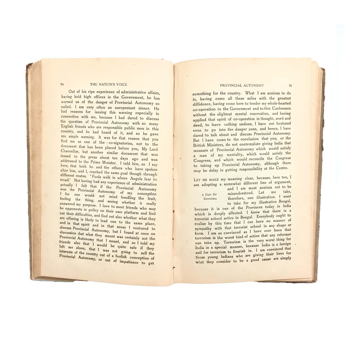 Edited by C.Rajagopalachar & J.C.Kumarappa - THE NATION'S VOICE (1932)