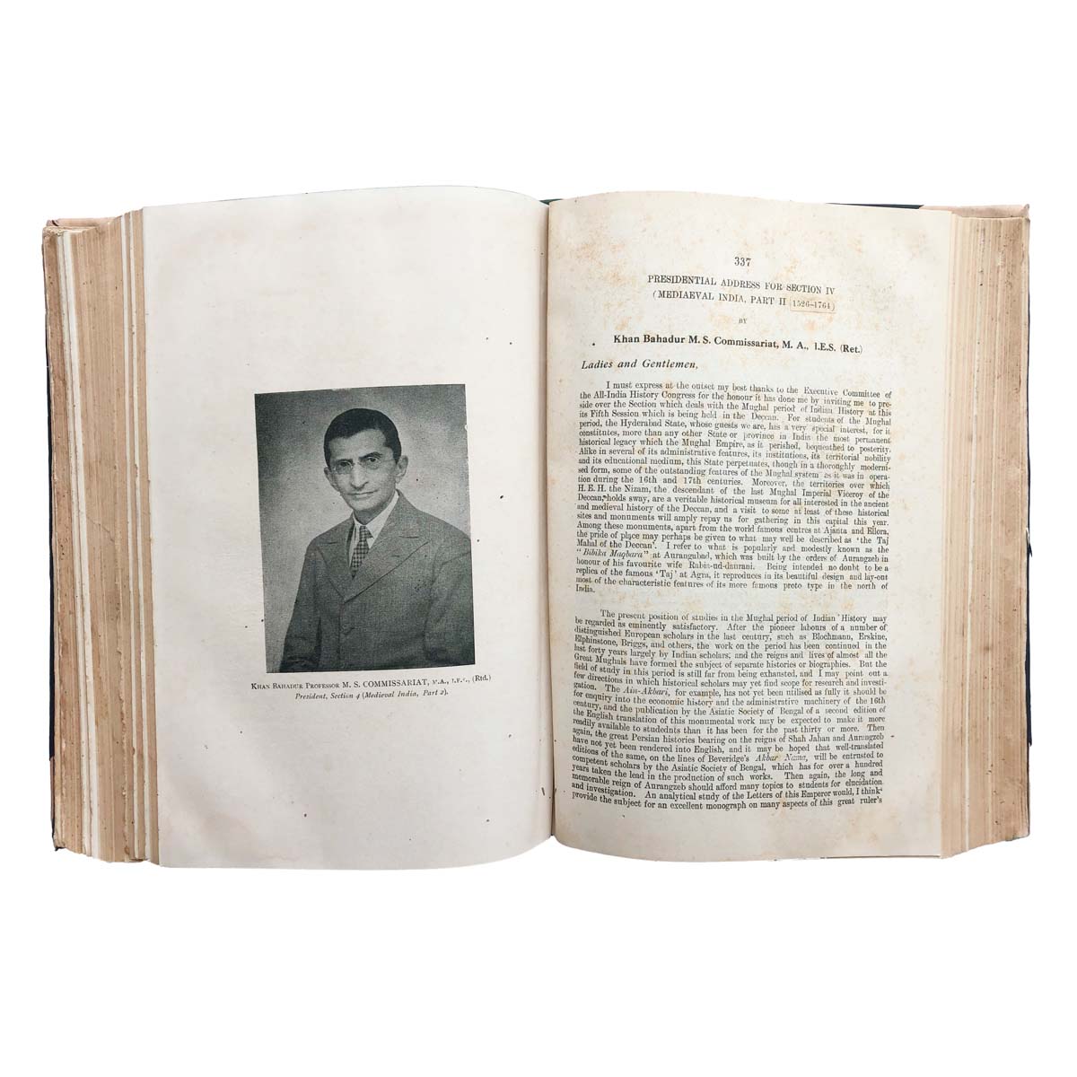 H.K. SHerwani - TRANSACTION OF THE INDIAN HISTORY CONGRESS FIFTH SESSION IN HYDERABAD (1941)