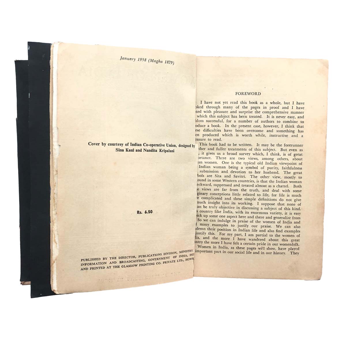 Chief editor Tara Ali Baig/ Multiple authors - WOMEN OF INDIA (1958)