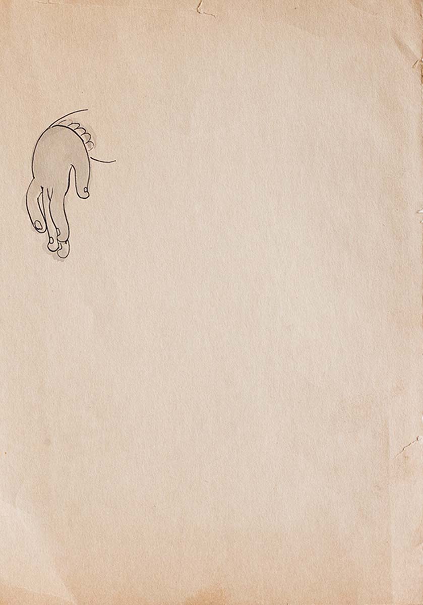 Somnath Hore (1921-2006) - UNTITLED (Temple sketch)