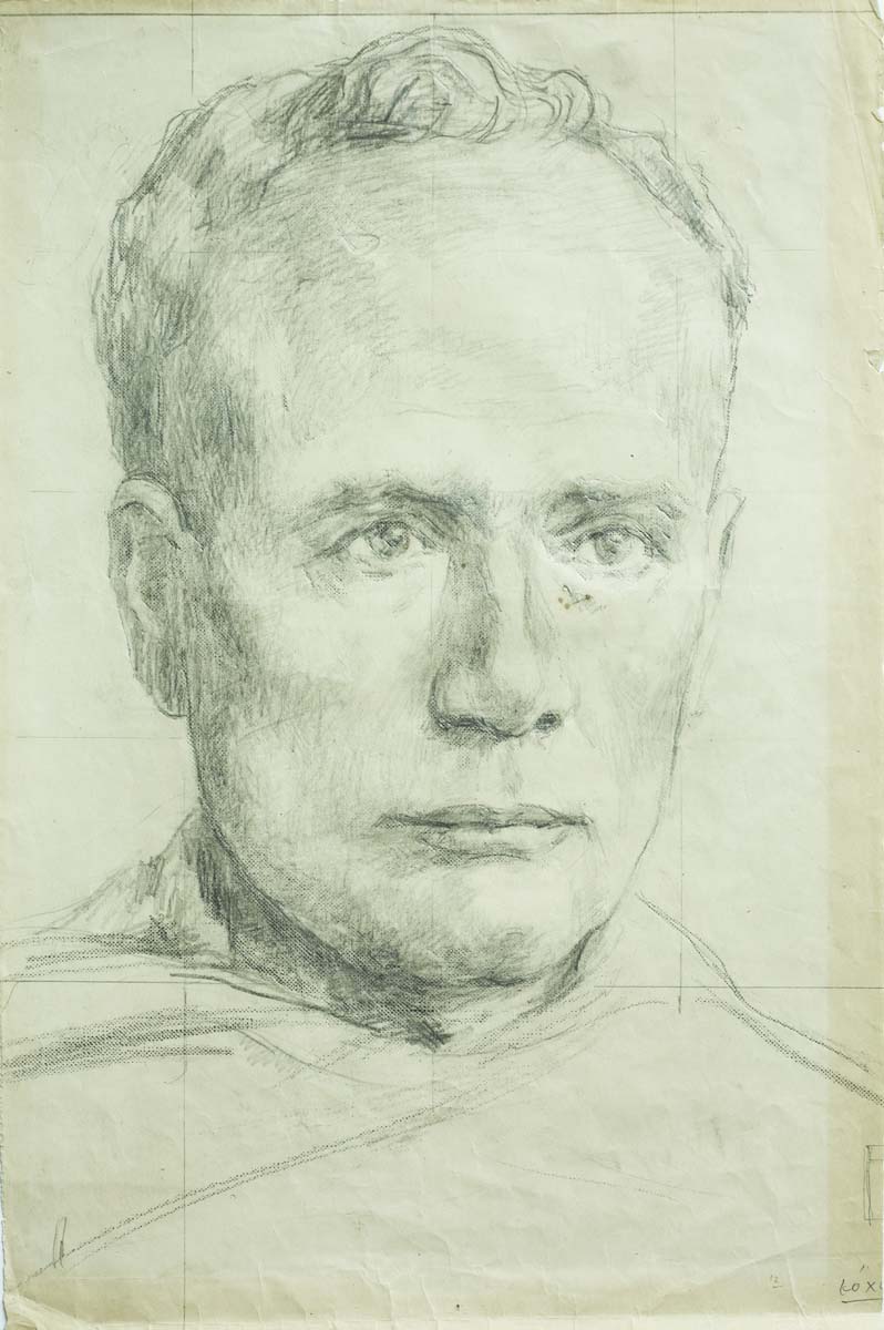 Atul Bose Portrait of Ishwar Chandra Vidyasagar Circa 1950