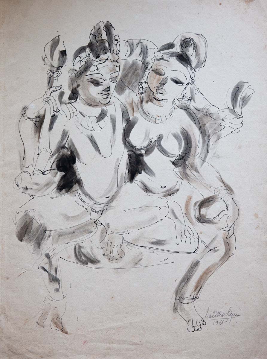 Lalitha Lajmi Temple Sketch 1961