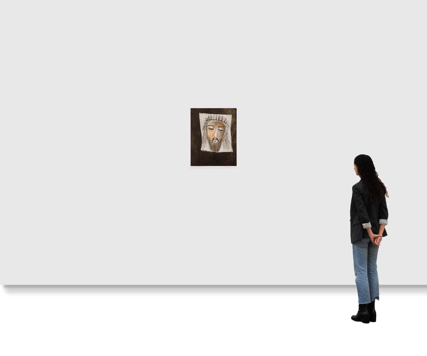 Anjolie Ela Menon (b. 1940) - UNTITLED (VERONICA's HANDKERCHIEF) (2005)