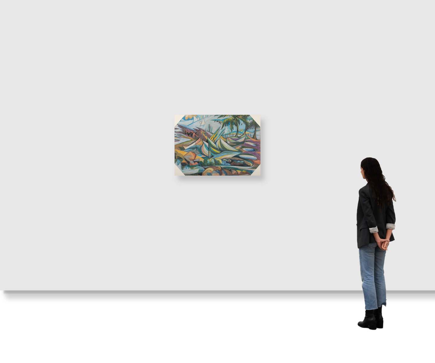 Chittaprosad Bhattacharya (1915 - 1978) - UNTITLED (Boats)