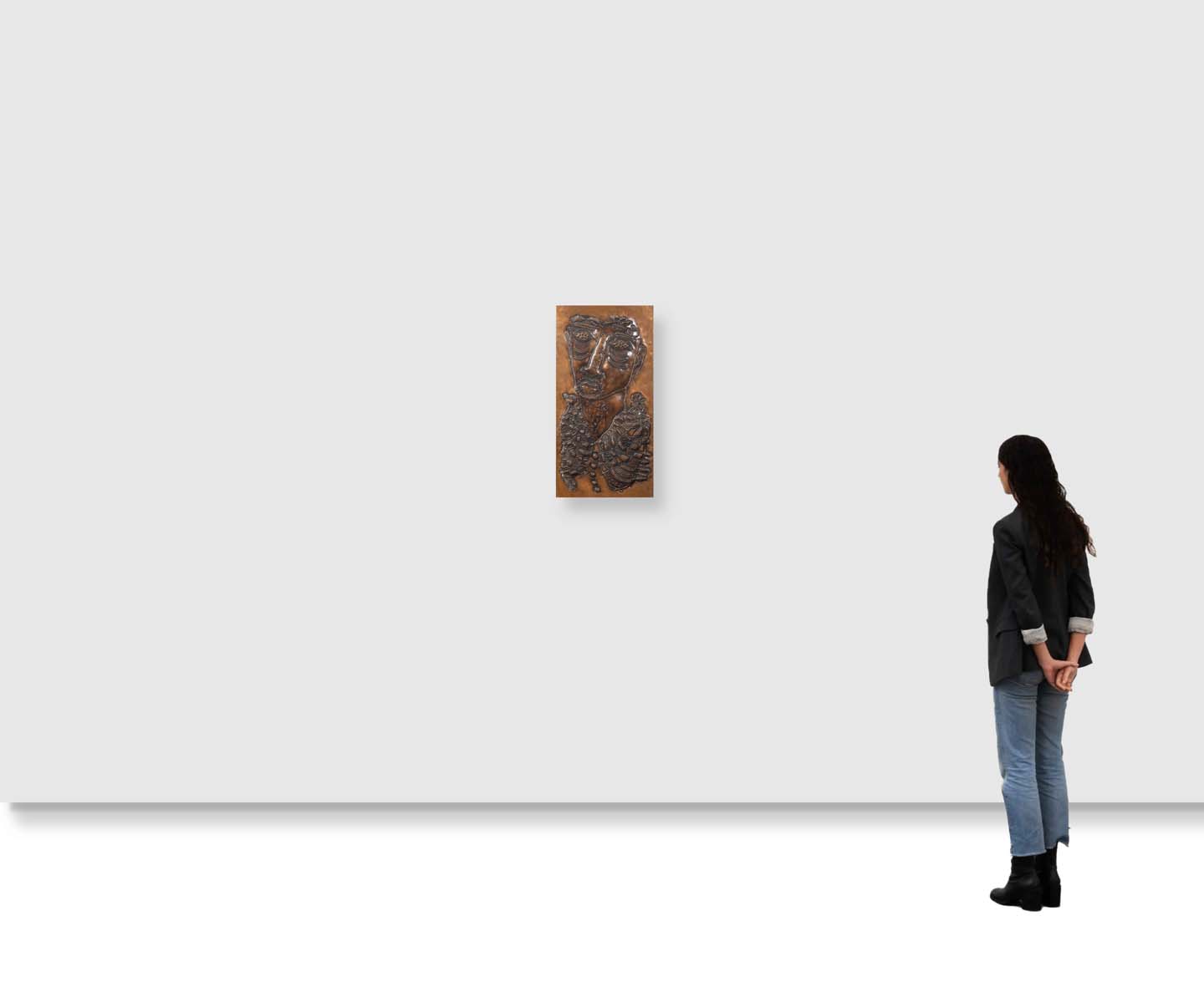 S.G. Vasudev (b. 1941) - UNTITLED (Portrait of a Man) (1990)