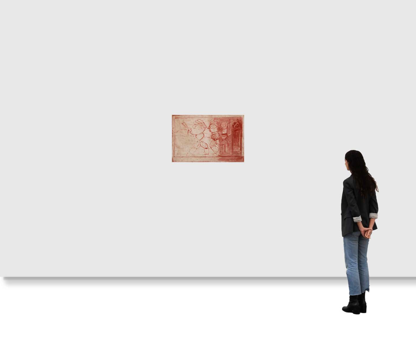 Jamini Roy (1887 - 1972) - UNTITLED ; UNTITLED ((Unfinished ; Unfinished)) (Circa 1970 ; Circa 1970)