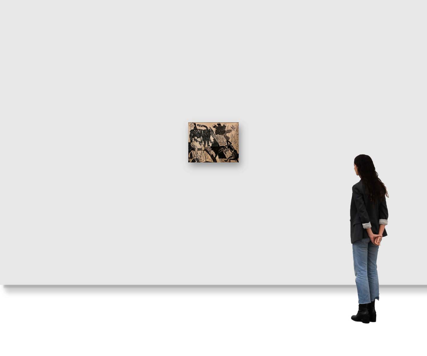 K.G.Subramanyan (1924 - 2016) - COMPOSITIONAL SKETCH (1993)