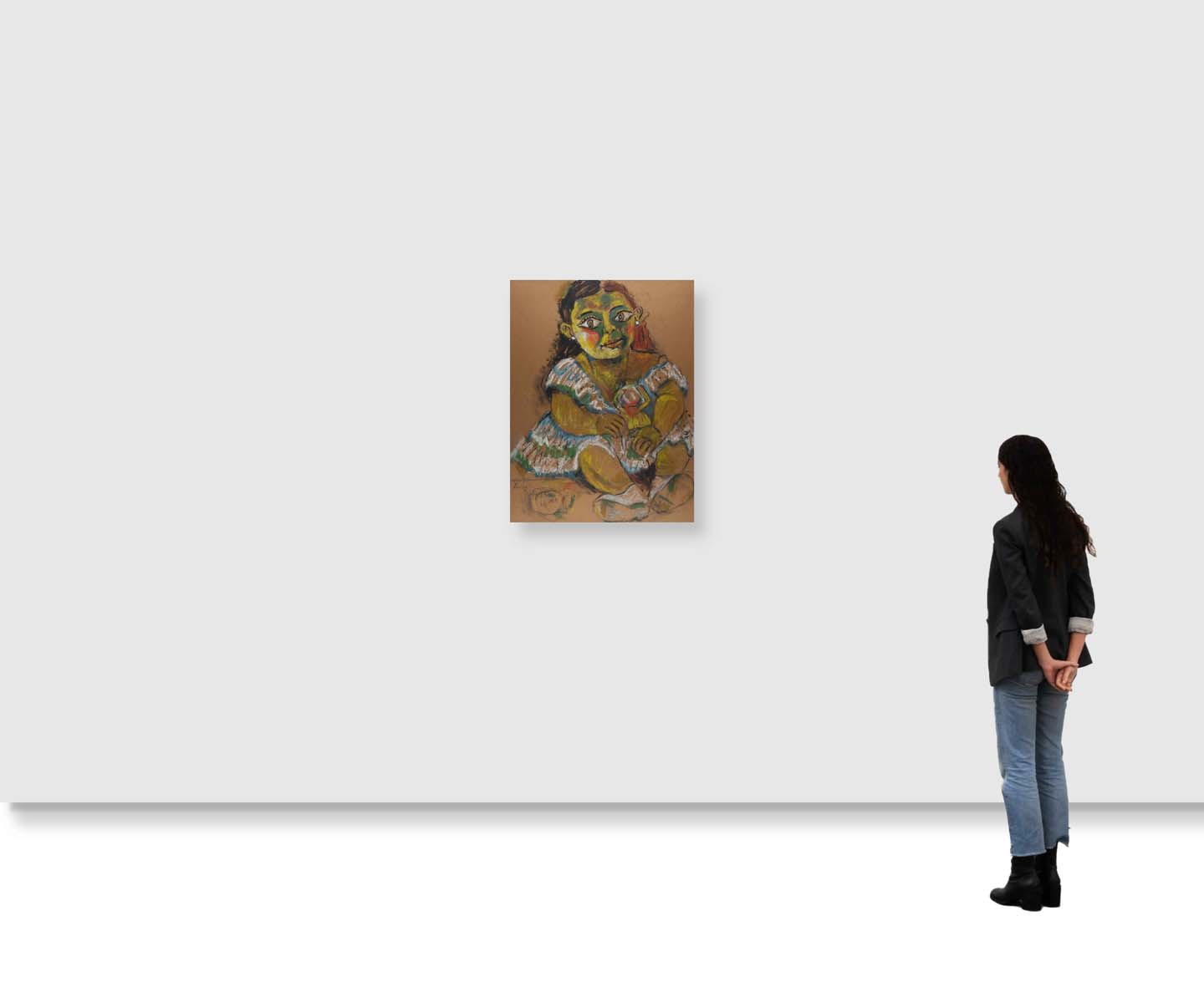 Paritosh Sen (1918 - 2008) - UNTITLED (Little Girl (Set of 2)) (1999 ; 2001)