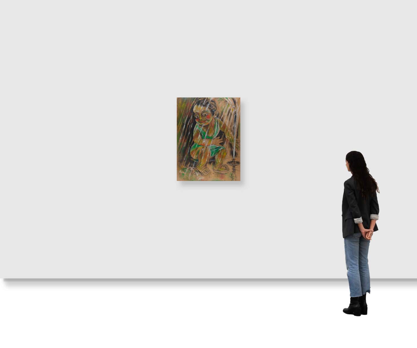 Paritosh Sen (1918 - 2008) - UNTITLED (Little Girl (Set of 2)) (1999 ; 2001)