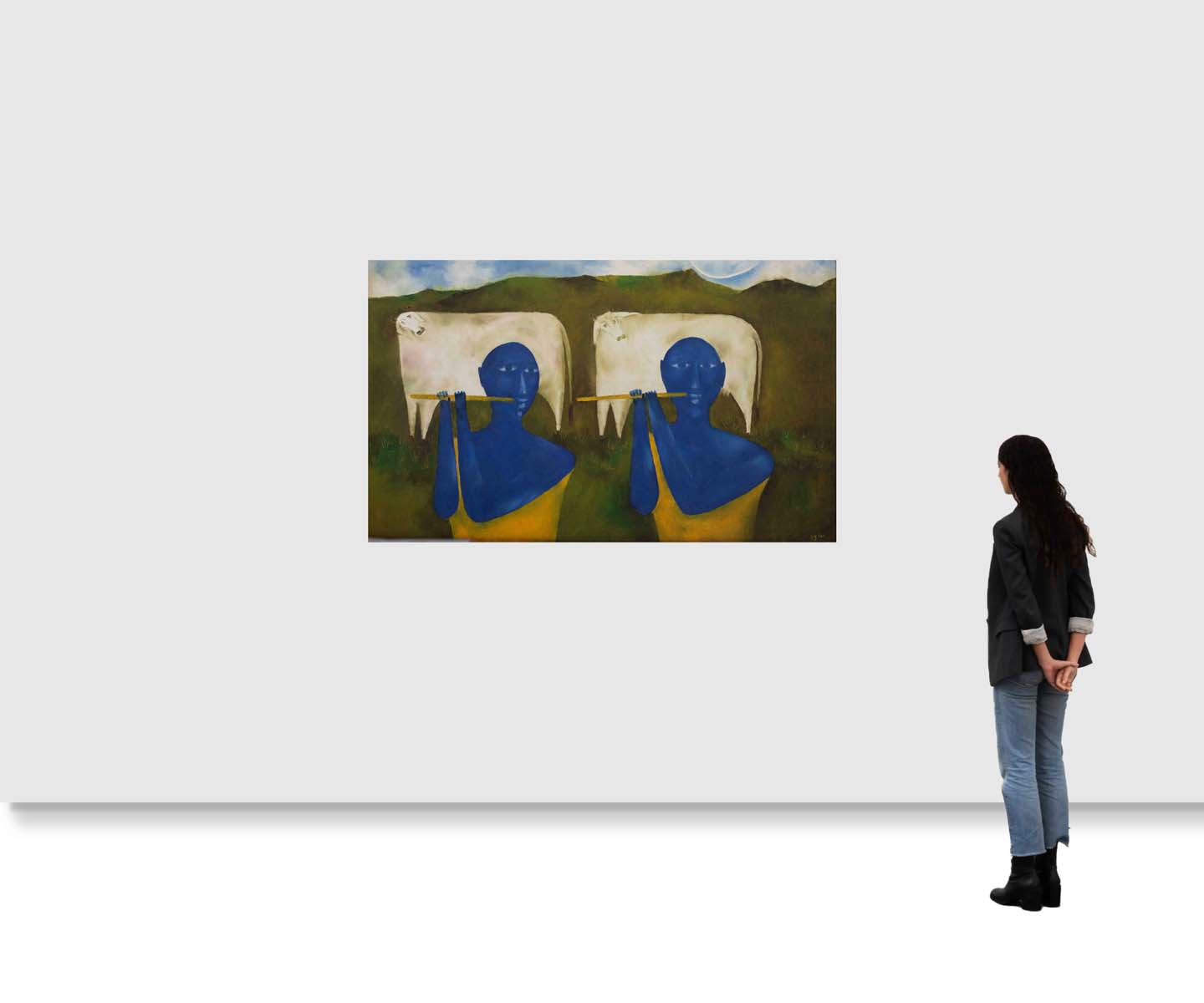 Haku Shah (1934 - 2019) - UNTITLED (Krishna Series) (2000)