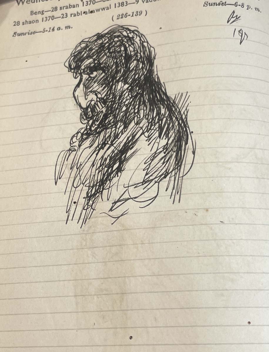 Nikhil Biswas (1930 - 1966) - UNTITLED (Sketchbook) (Circa 1960)