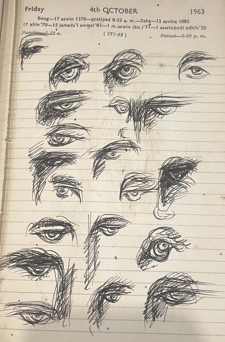 Nikhil Biswas (1930 - 1966) - UNTITLED (Sketchbook) (Circa 1960)