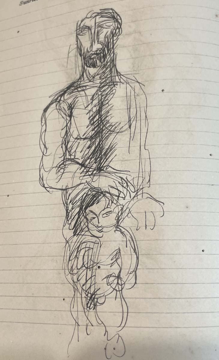 Nikhil Biswas (1930 - 1966) - UNTITLED (Sketchbook) (Circa 1960)